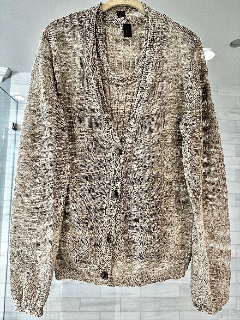 Stefani Cardigan in Neutral Beige - Like New